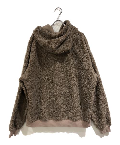 KITH（キス）KITH (キス) ボックスロゴボアパーカー ブラウン サイズ:Lの古着・服飾アイテム