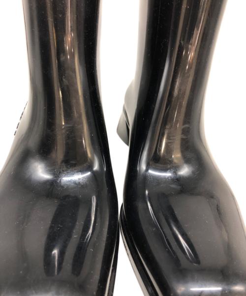 Acne studios（アクネ ストゥディオズ）Acne studios (アクネ ストゥディオズ) ロゴ ラバー アンクル ブーツ ブラック サイズ:SIZE 37の古着・服飾アイテム