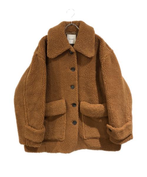 CLANE（クラネ）CLANE (クラネ) RIDGE POCKET BOA OVER COAT ブラウンの古着・服飾アイテム