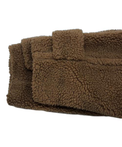 CLANE（クラネ）CLANE (クラネ) RIDGE POCKET BOA OVER COAT ブラウンの古着・服飾アイテム