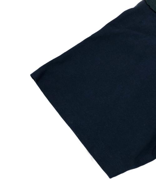 kolor/BEACON（カラービーコン）kolor/BEACON (カラービーコン) ドッキング半袖スウェット ネイビー×グレー サイズ:SIZE 2の古着・服飾アイテム
