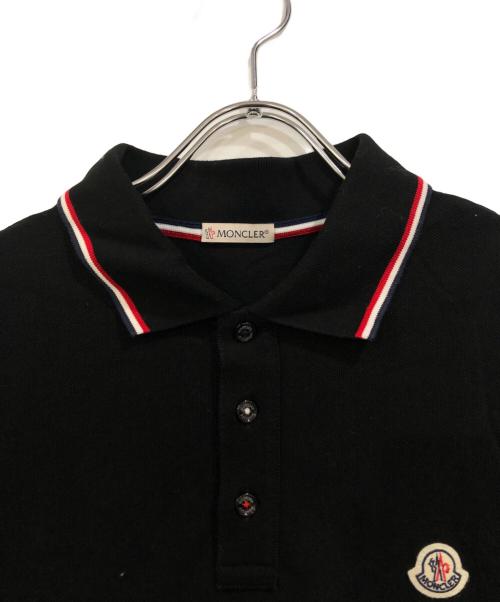 MONCLER（モンクレール）MONCLER (モンクレール) ポロシャツ ブラック サイズ:SIZE Sの古着・服飾アイテム