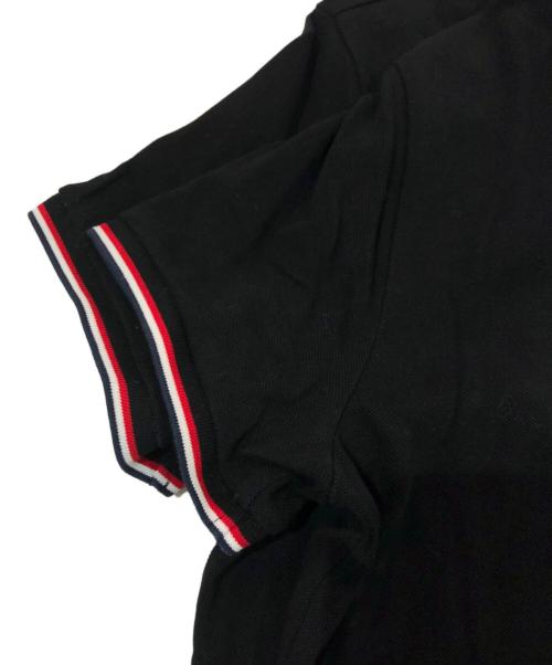 MONCLER（モンクレール）MONCLER (モンクレール) ポロシャツ ブラック サイズ:SIZE Sの古着・服飾アイテム