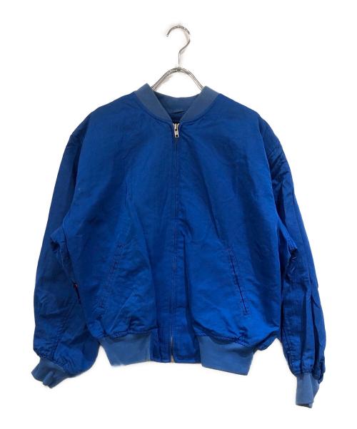 Hysteric Glamour（ヒステリックグラマー）Hysteric Glamour (ヒステリックグラマー) 刺繍デザインジャケット ブルー サイズ:-の古着・服飾アイテム