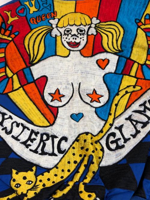 Hysteric Glamour（ヒステリックグラマー）Hysteric Glamour (ヒステリックグラマー) 刺繍デザインジャケット ブルー サイズ:-の古着・服飾アイテム