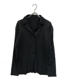 PLEATS PLEASE（プリーツプリーズ）の古着「プリーツシャツ」｜ブラック