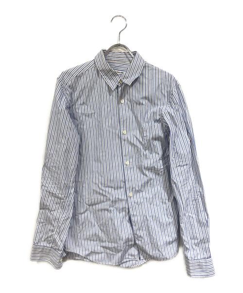 COMME des GARCONS（コムデギャルソン）COMME des GARCONS (コムデギャルソン) ストライプシャツ ブルー サイズ:Mの古着・服飾アイテム