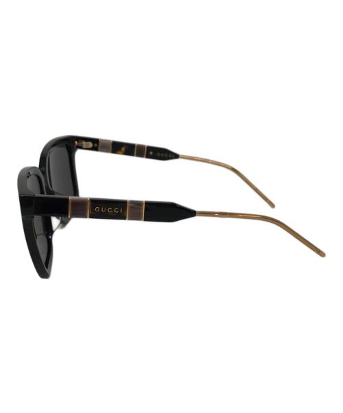 GUCCI（グッチ）GUCCI (グッチ) ウェリントンサングラス ブラックの古着・服飾アイテム