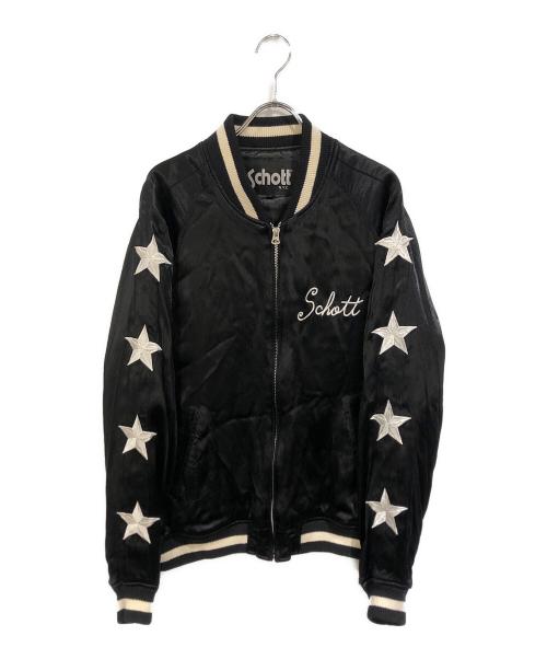 Schott（ショット）Schott (ショット) スカジャン ブラック サイズ:Lの古着・服飾アイテム