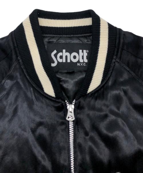 Schott（ショット）Schott (ショット) スカジャン ブラック サイズ:Lの古着・服飾アイテム