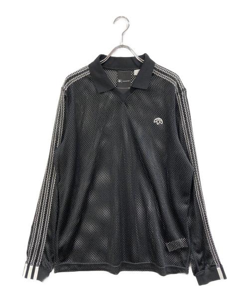 adidas（アディダス）adidas (アディダス) ALEXANDER WANG (アレキサンダー・ワン) メッシュゲームシャツ ブラック サイズ:SIZE Mの古着・服飾アイテム