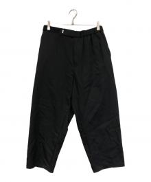 Graphpaper（グラフペーパー）の古着「Scale Off Wool Wide Tapered Chef Pants」｜ブラック