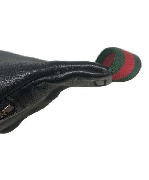 GUCCI（グッチ）GUCCI (グッチ) グッチ プリントベルトバッグ ブラックの古着・服飾アイテム