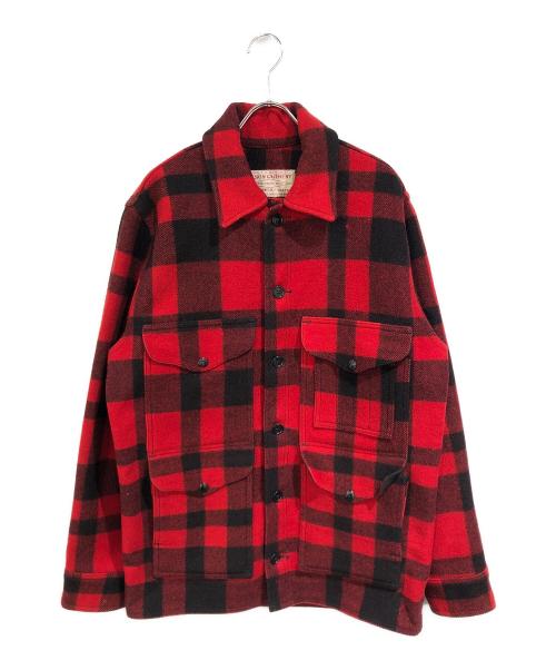 FILSON GARMENT（フィルソン ガーメント）FILSON GARMENT (フィルソン ガーメント) マッキーノクルーザージャケット レッド×ブラック サイズ:なしの古着・服飾アイテム
