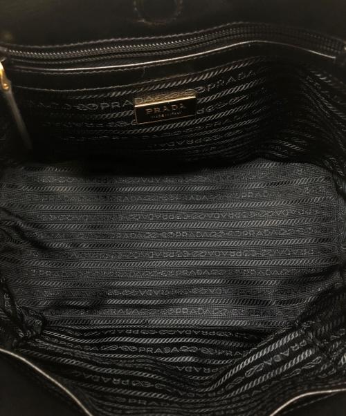 PRADA（プラダ）PRADA (プラダ) 2WAYハンドバッグ ブラックの古着・服飾アイテム