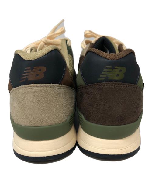 NEW BALANCE（ニューバランス）NEW BALANCE (ニューバランス) ローカットスニーカー グリーン×ブラウン サイズ:SIZE 27cmの古着・服飾アイテム