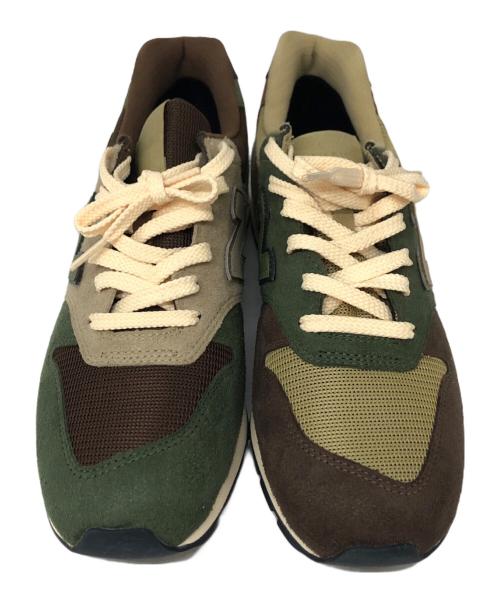 NEW BALANCE（ニューバランス）NEW BALANCE (ニューバランス) ローカットスニーカー グリーン×ブラウン サイズ:SIZE 27cmの古着・服飾アイテム