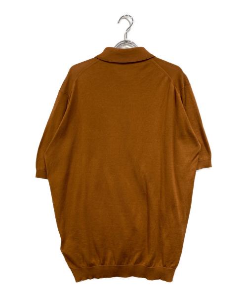 JOHN SMEDLEY（ジョンスメドレー）JOHN SMEDLEY (ジョンスメドレー) ニットポロシャツ ベージュ サイズ:SIZE Mの古着・服飾アイテム