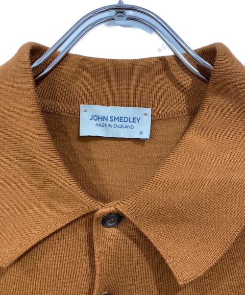 JOHN SMEDLEY（ジョンスメドレー）JOHN SMEDLEY (ジョンスメドレー) ニットポロシャツ ベージュ サイズ:SIZE Mの古着・服飾アイテム