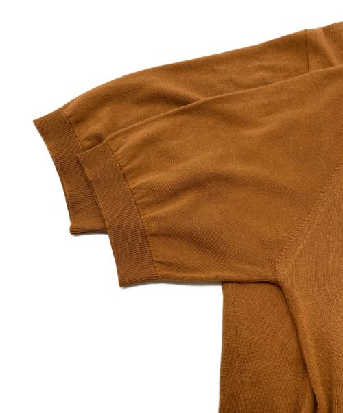 JOHN SMEDLEY（ジョンスメドレー）JOHN SMEDLEY (ジョンスメドレー) ニットポロシャツ ベージュ サイズ:SIZE Mの古着・服飾アイテム