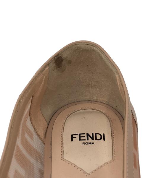 FENDI（フェンディ）FENDI (フェンディ) メッシュフラットシューズ ベージュ サイズ:SIZE 36の古着・服飾アイテム