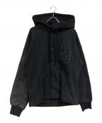 Y-3ワイスリー）の古着「フロントロゴフーデッドジャケット」｜ブラック