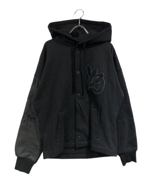 Y-3（ワイスリー）Y-3 (ワイスリー) フロントロゴフーデッドジャケット ブラック サイズ:SIZE 2xsの古着・服飾アイテム