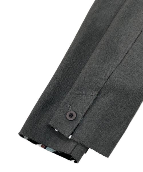 ISSEY MIYAKE（イッセイミヤケ）ISSEY MIYAKE (イッセイミヤケ) ボンディングロングジャケット グレー サイズ:SIZE 2の古着・服飾アイテム