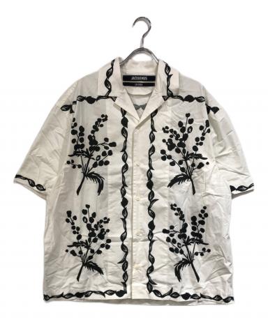 中古・古着通販】JACQUEMUS (ジャックムス) 総柄シャツ ホワイト