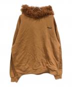 MARNIマルニ）の古着「フェイクファーフードパーカー」｜ブラウン