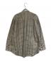 TOGA PULLA (トーガ プルラ) ボウタイチェックシャツ ベージュ×グレー サイズ:36：9000円