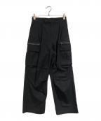 juhaユハ）の古着「HIGH TWISTED CARGO PANTS」｜ブラック