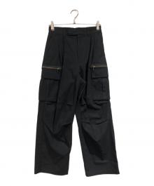 juha（ユハ）の古着「HIGH TWISTED CARGO PANTS」｜ブラック
