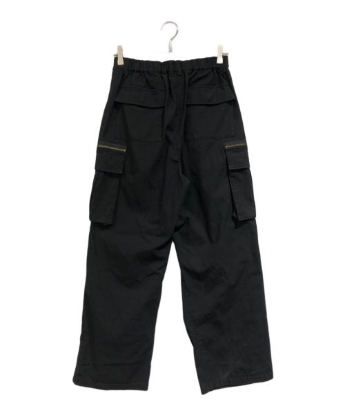 juha（ユハ）juha (ユハ) HIGH TWISTED CARGO PANTS ブラック サイズ:SIZE 3の古着・服飾アイテム