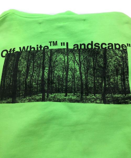 OFFWHITE（オフホワイト）OFFWHITE (オフホワイト) プリントパーカー グリーン サイズ:XSの古着・服飾アイテム