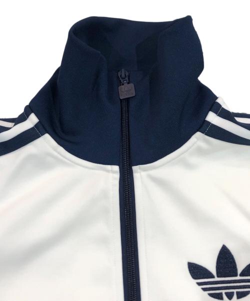 adidas（アディダス）adidas (アディダス) KNIT CLASSIC TRACK TOP ホワイト サイズ:SIZE Mの古着・服飾アイテム