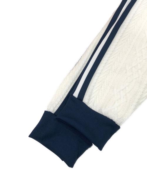 adidas（アディダス）adidas (アディダス) KNIT CLASSIC TRACK TOP ホワイト サイズ:SIZE Mの古着・服飾アイテム