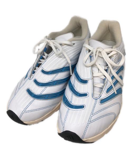 adidas（アディダス）adidas (アディダス) KITH (キス) ローカットスニーカー ホワイト×ブルー サイズ:SIZE 27cmの古着・服飾アイテム