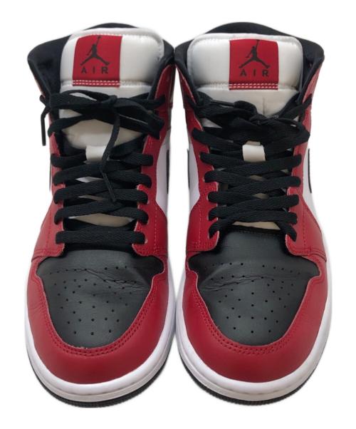 NIKE（ナイキ）NIKE (ナイキ) AIR JORDAN 1 MID ブラック×レッド サイズ:SIZE 27.5cmの古着・服飾アイテム