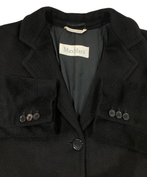 MaxMara（マックスマーラ）MaxMara (マックスマーラ) ロングコート ブラック サイズ:SIZE 36の古着・服飾アイテム