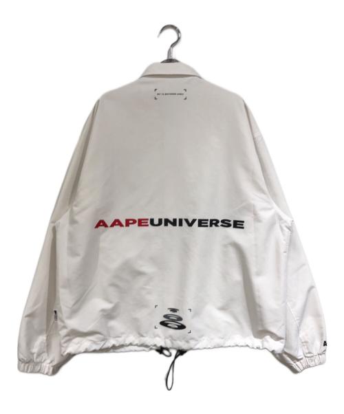 Aape BY A BATHING APE（エーエイプ バイ アベイシングエイプ）AAPE BY A BATHING APE (エーエイプ バイ アベイシングエイプ) コーチジャケット ホワイト サイズ:SIZE Mの古着・服飾アイテム