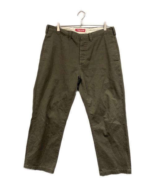SUPREME（シュプリーム）Supreme (シュプリーム) Pin Up Chino Pant グリーン サイズ:SIZE 34の古着・服飾アイテム