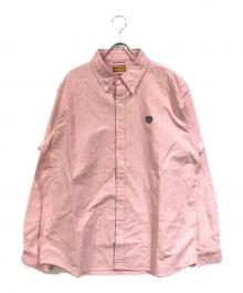 HUMAN MADE（ヒューマンメイド）の古着「STRIPED OXFORD BD SHIRT」｜ピンク