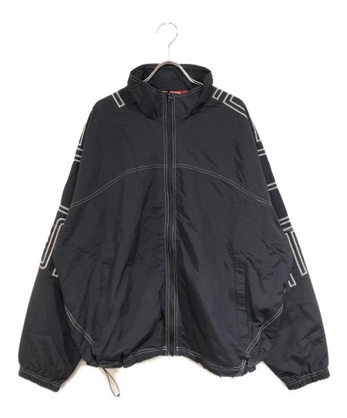 SUPREME（シュプリーム）Supreme (シュプリーム) Spellout Embroidered Track Jacket ブラック サイズ:Lの古着・服飾アイテム