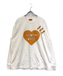 HUMAN MADE（ヒューマンメイド）の古着「GRAPHIC L/S TEE」｜オレンジ×ホワイト