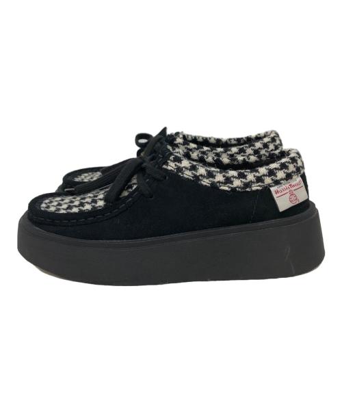 CLARKS（クラークス）CLARKS (クラークス) Harris Tweed (ハリスツイード) Torview/コラボシューズ ブラック サイズ:SIZE 23cmの古着・服飾アイテム