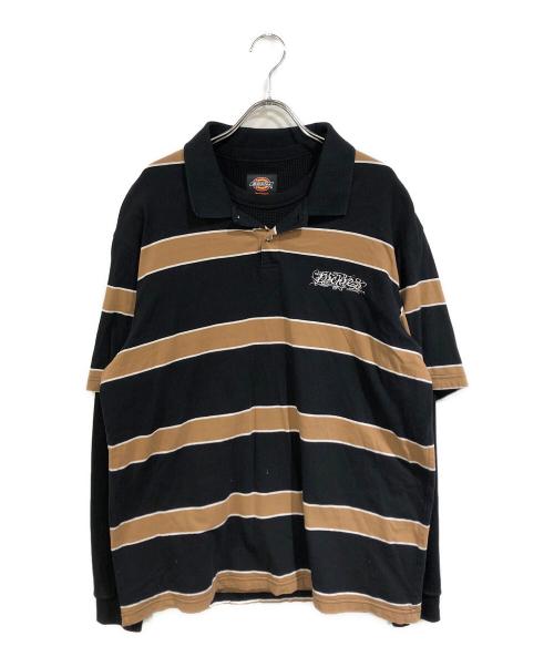 SUPREME（シュプリーム）Supreme (シュプリーム) Dickies (ディッキーズ) Thermal Polo ベージュ×ブラック サイズ:Mの古着・服飾アイテム