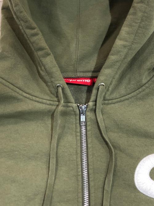 SUPREME（シュプリーム）Supreme (シュプリーム) S Logo Zip Up Hooded Sweatshirt グリーン サイズ:SIZE Lの古着・服飾アイテム