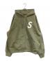 Supreme（シュプリーム）の古着「S Logo Zip Up Hooded Sweatshirt」｜グリーン