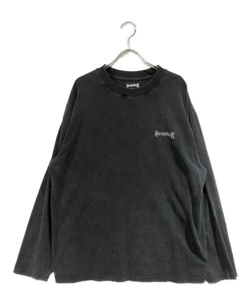 SUPPLIER（サプライヤー）SUPPLIER (サプライヤー) Cross Longsleeve Tee ブラック サイズ:SIZE XLの古着・服飾アイテム